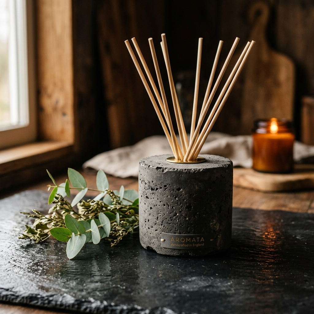 Concrete Reed Diffuser — Luxury Home Fragrance UK