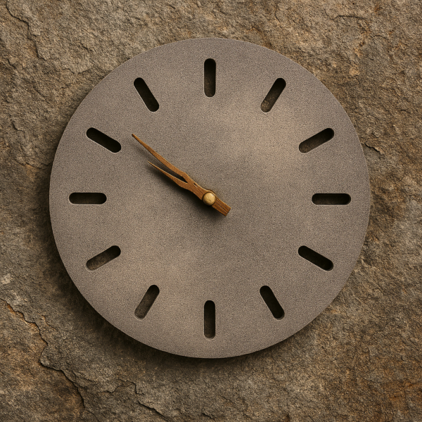 Handmade Concrete Wall Clock: Minimalist Home Decor