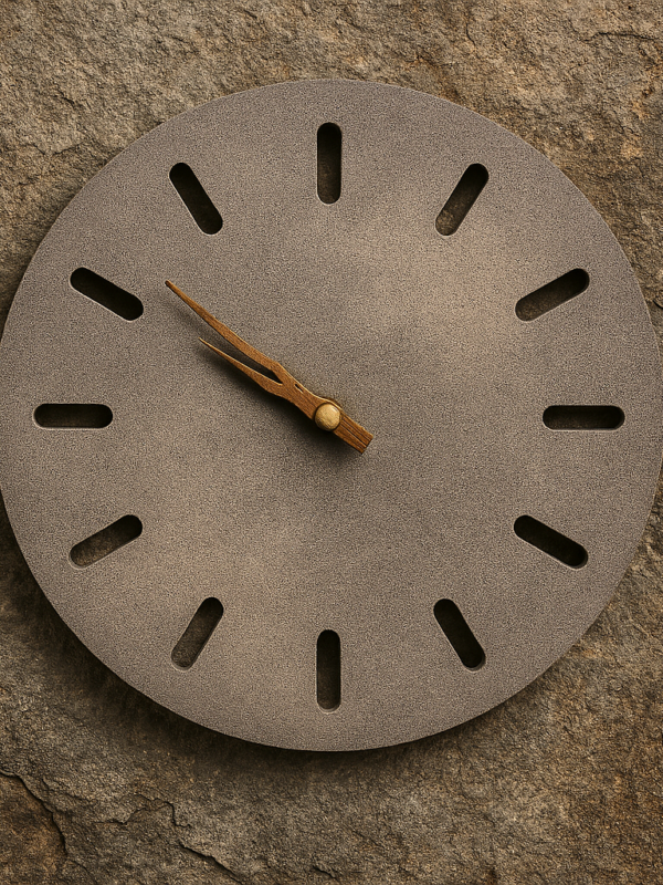 Handmade Concrete Wall Clock: Minimalist Home Decor
