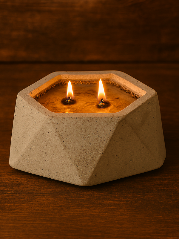 Handmade Natural Concrete Candle