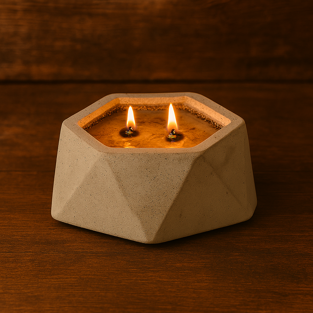 Handmade Natural Concrete Candle