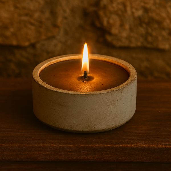 Handmade, Natural Concrete Candle