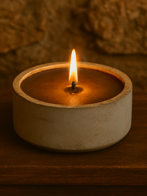 Handmade, Natural Concrete Candle