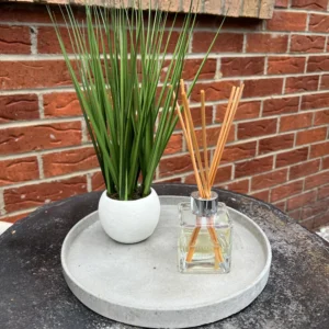 Handmade Solid Concrete Tray: 250mm Round