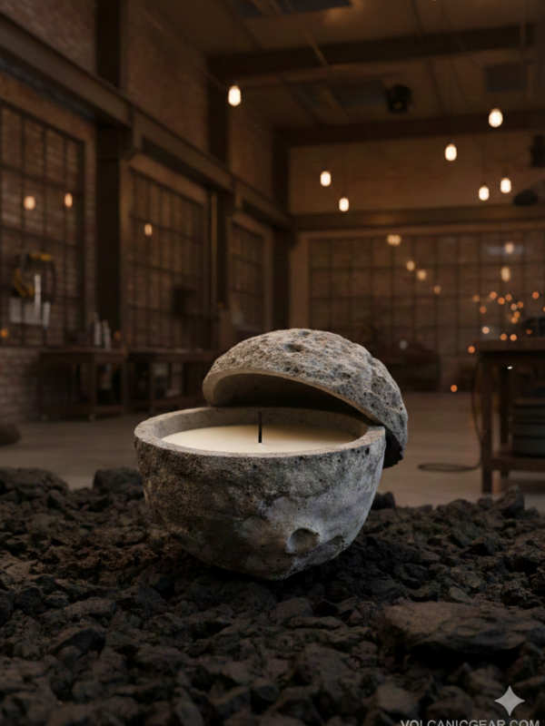 Volcanic Concrete Candle