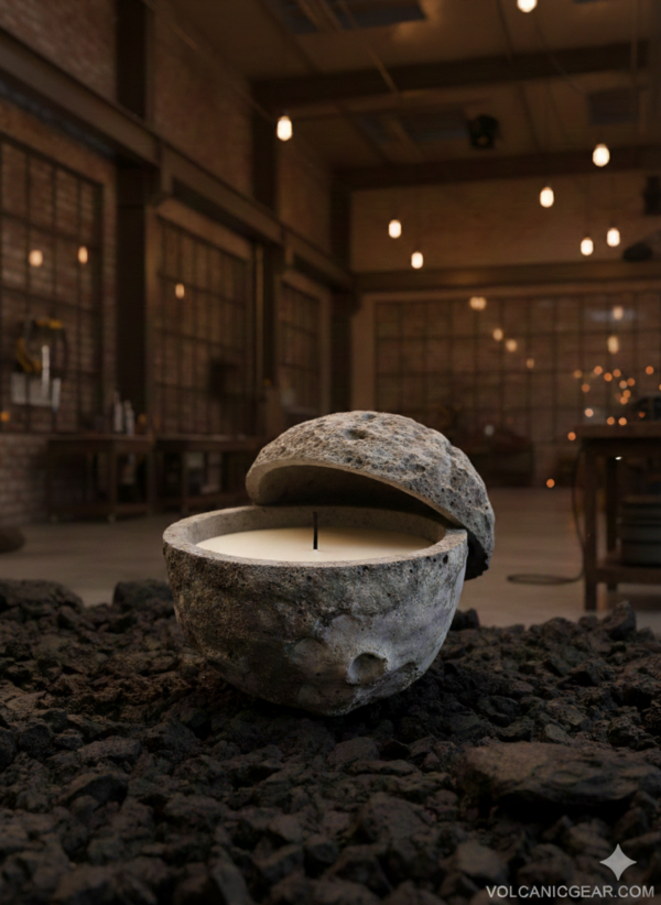 Volcanic Concrete Candle